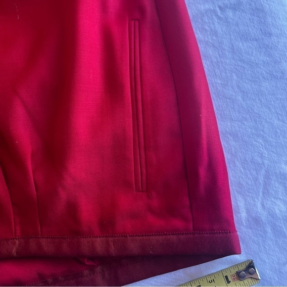 J.Crew Wool Tuxedo Wide-Leg Pleated Limited Edition Pants in Red Color S… - Picture 6 of 16